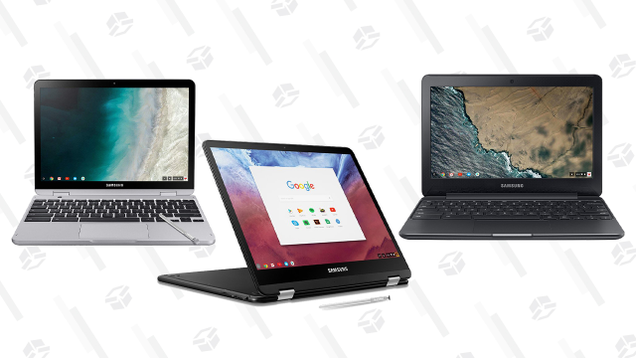 Samsung Chromebook Plus, 2-in-1, 4GB RAM, 64GB eMMC, Celeron Processor | $380 | AmazonSamsung Chromebook Pro, 2-in-1, 4GB RAM, 32GB eMMC, Intel Core M3 | $400 | AmazonSamsung Chromebook 3, 4GB Ram, 64GB eMMC, Celeron Processor | $200 | Amazon